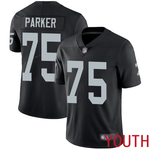 Oakland Raiders Limited Black Youth Brandon Parker Home Jersey NFL Football #75 Vapor Untouchable Jersey->women nfl jersey->Women Jersey